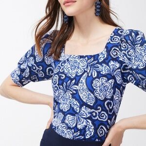 Chico’s women’s Paisley Square neck top